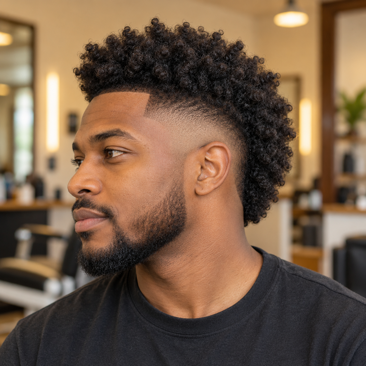 Burst Fade haircut